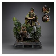 Star Wars Episode VI Art Scale Statue 1/10 Leia and Wicket 21 cm                