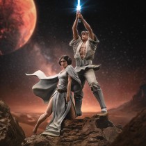 Star Wars Deluxe Art Scale Statue - Luke & Leia 41 cm