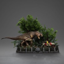 Jurassic Park T-Rex Chase Statue - 30 cm Demi Art Scale