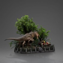 Jurassic Park T-Rex Chase Statue - 30 cm Demi Art Scale