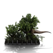 Jurassic Park T-Rex Chase Statue - 30 cm Demi Art Scale