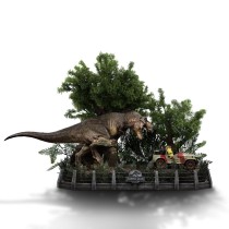 Jurassic Park T-Rex Chase Statue - 30 cm Demi Art Scale