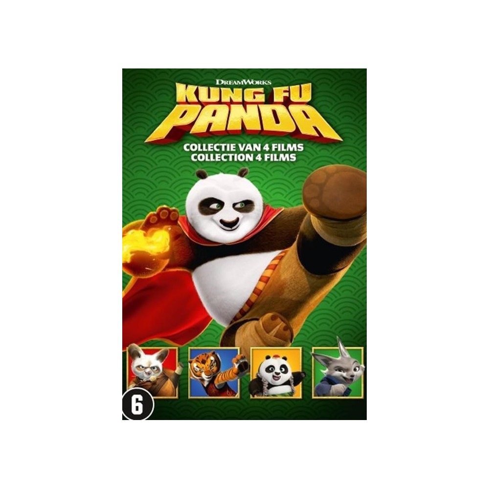 Kung Fu Panda 1 - 4 (Nederlandse DVD's)
