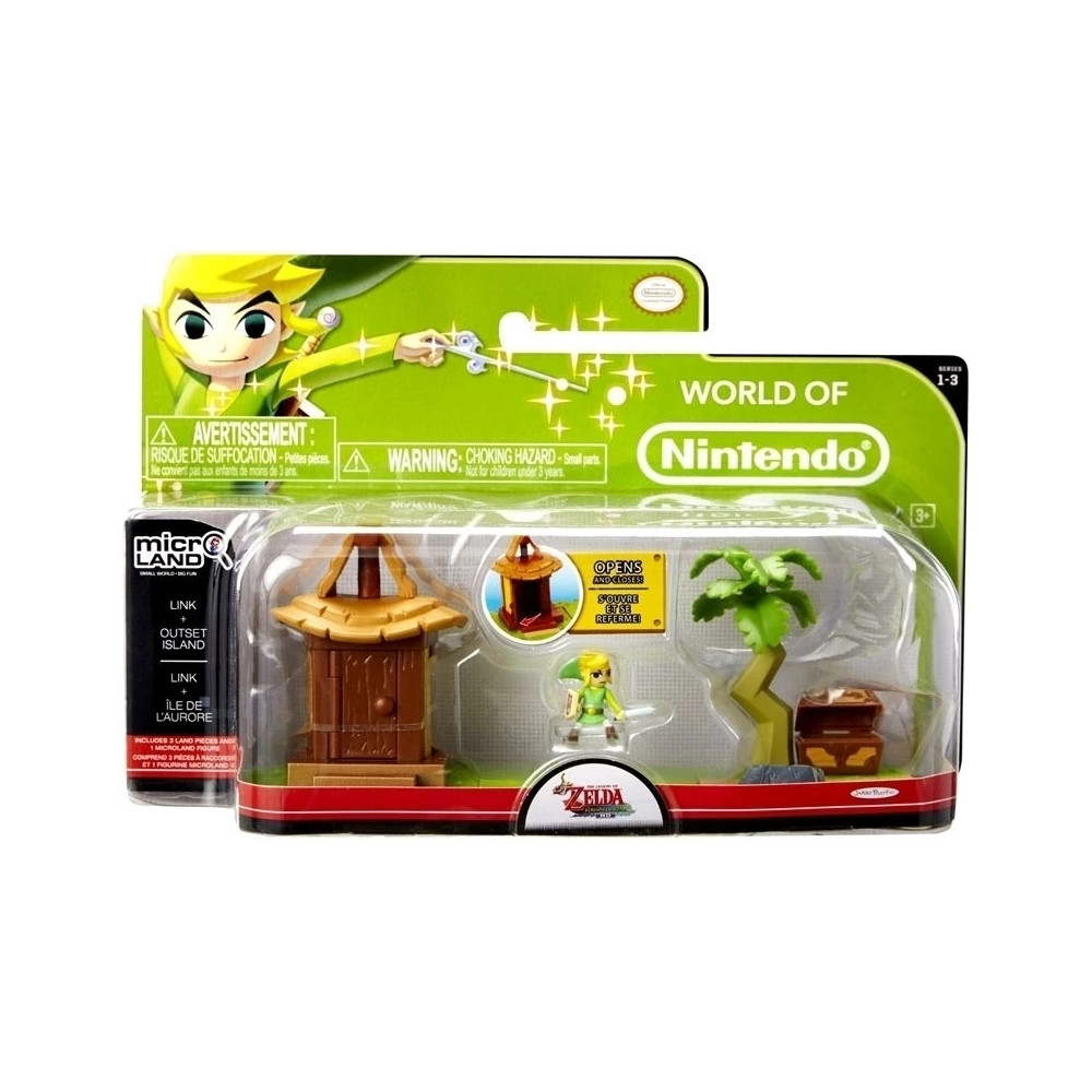 Zelda Microland Playset - Outset Island with Link