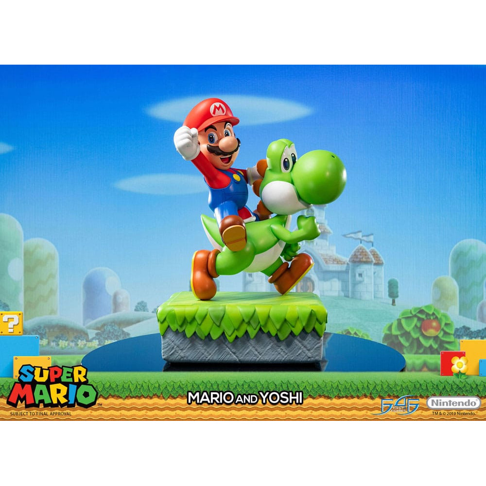 Super Mario Statue Mario & Yoshi 48 cm