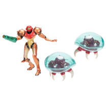 World of Nintendo - Metroid Mini Figure 3-Pack Samus Bounty Hunter (6 cm)