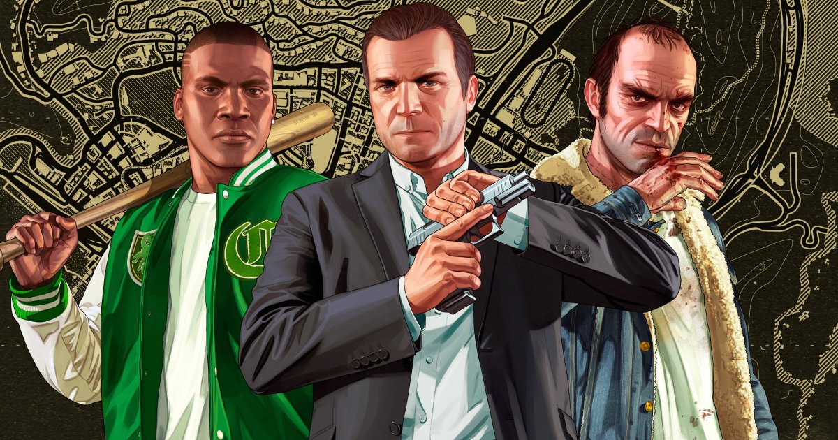 Officiële artwork van Grand Theft Auto V